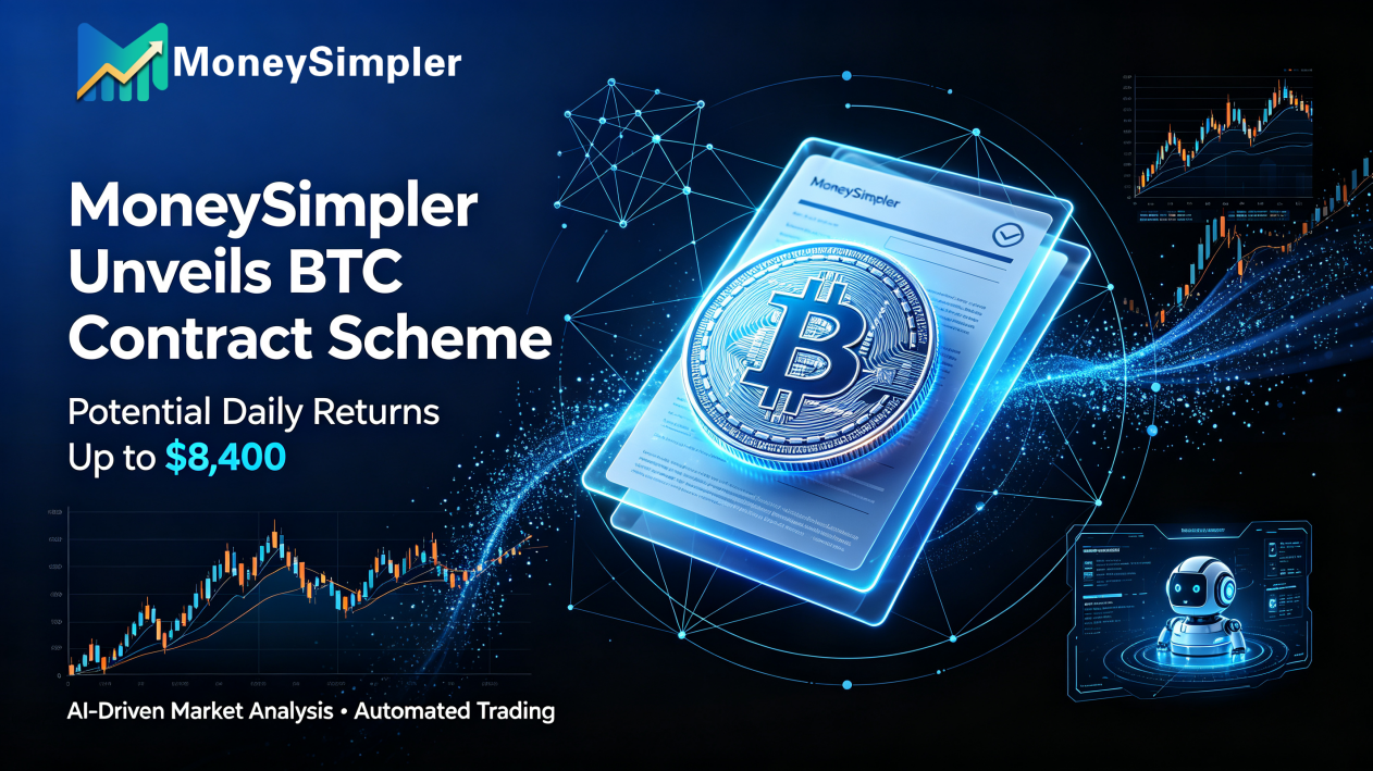 MoneySimpler Unveils BTC Contract Scheme Offering Bitcoin Holders Potential Daily Returns of Up to ,400
