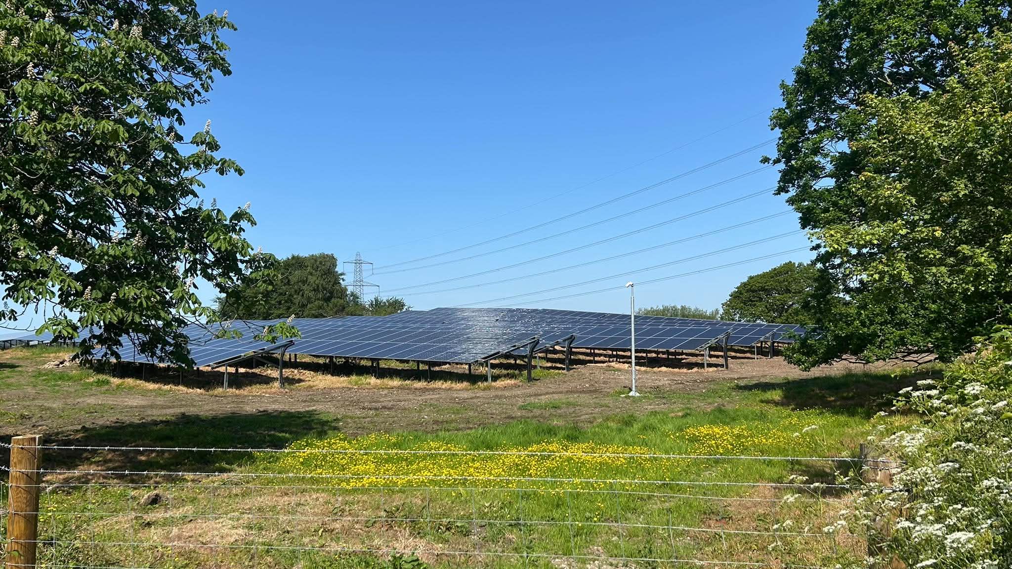 Work completed at new solar energy farm in Lancaster