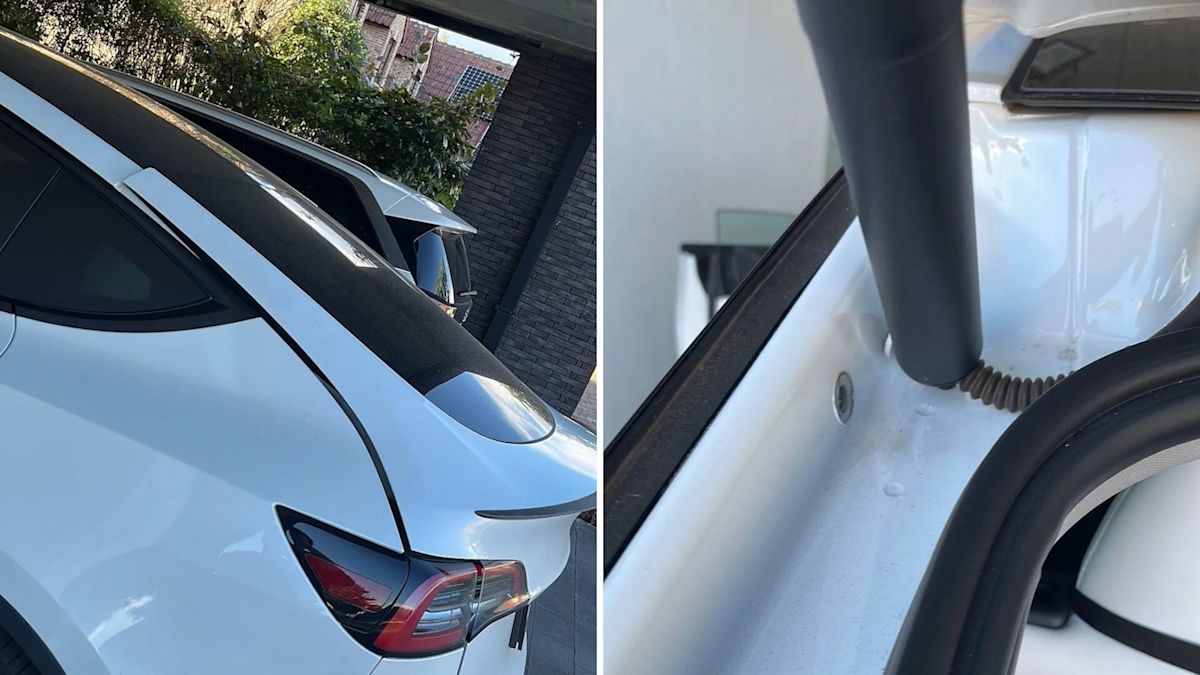 Tesla Model Y owner heard a pop, then found a snapped liftgate bolt and a known fix
